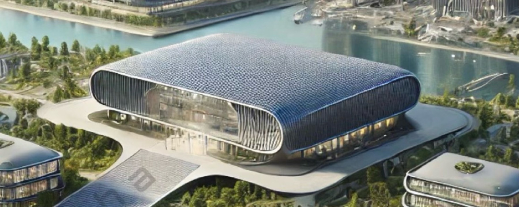 Mecha HQ, the central campus building